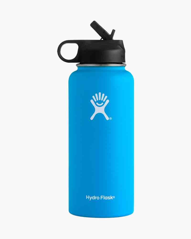 hydro flask straw lid light blue