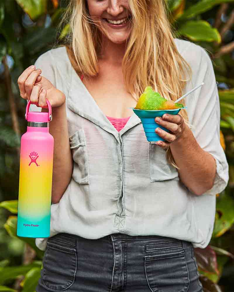 hydro flask hawaiian rainbow 24 oz