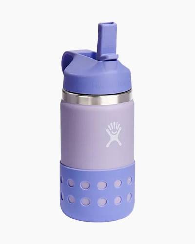 Hydro Flask Kids' Wide-Mouth Vacuum Water Bottle with Straw Lid - 12 fl. oz.