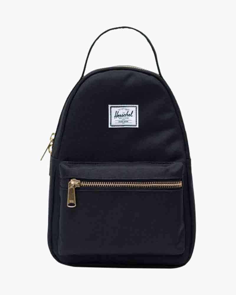 mini black herschel backpack