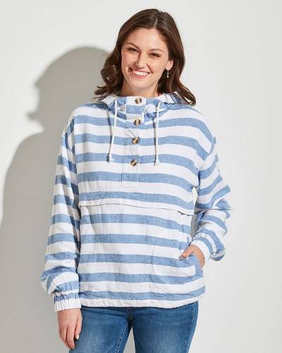 women's sweatshirt with buttons