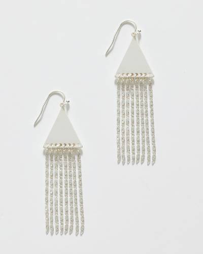 Fringe Earrings in Silver