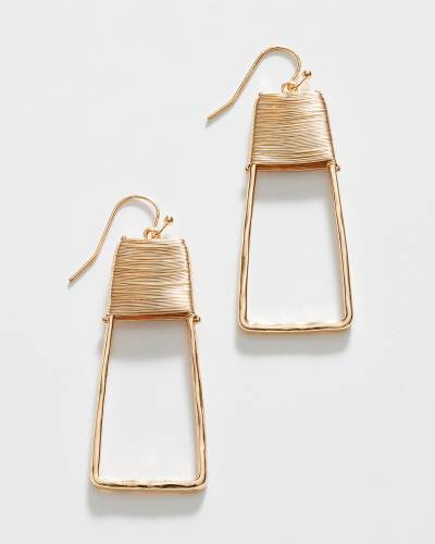 Alphabet Studs Earring in A K Solid Gold/Pair, Women's by Gorjana