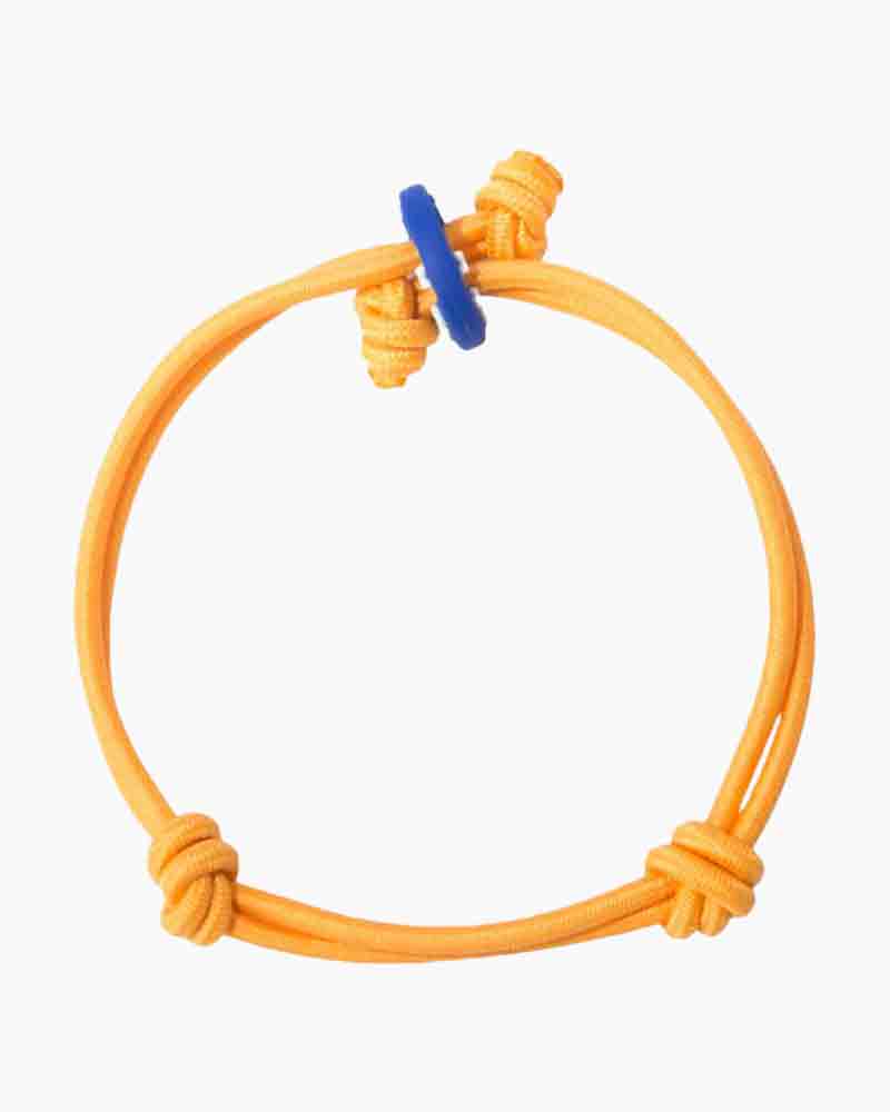 Beaded bracelet, orange, blue, yellow colour, American Indian pattern,  rhombuses | Jewellery Eshop EU