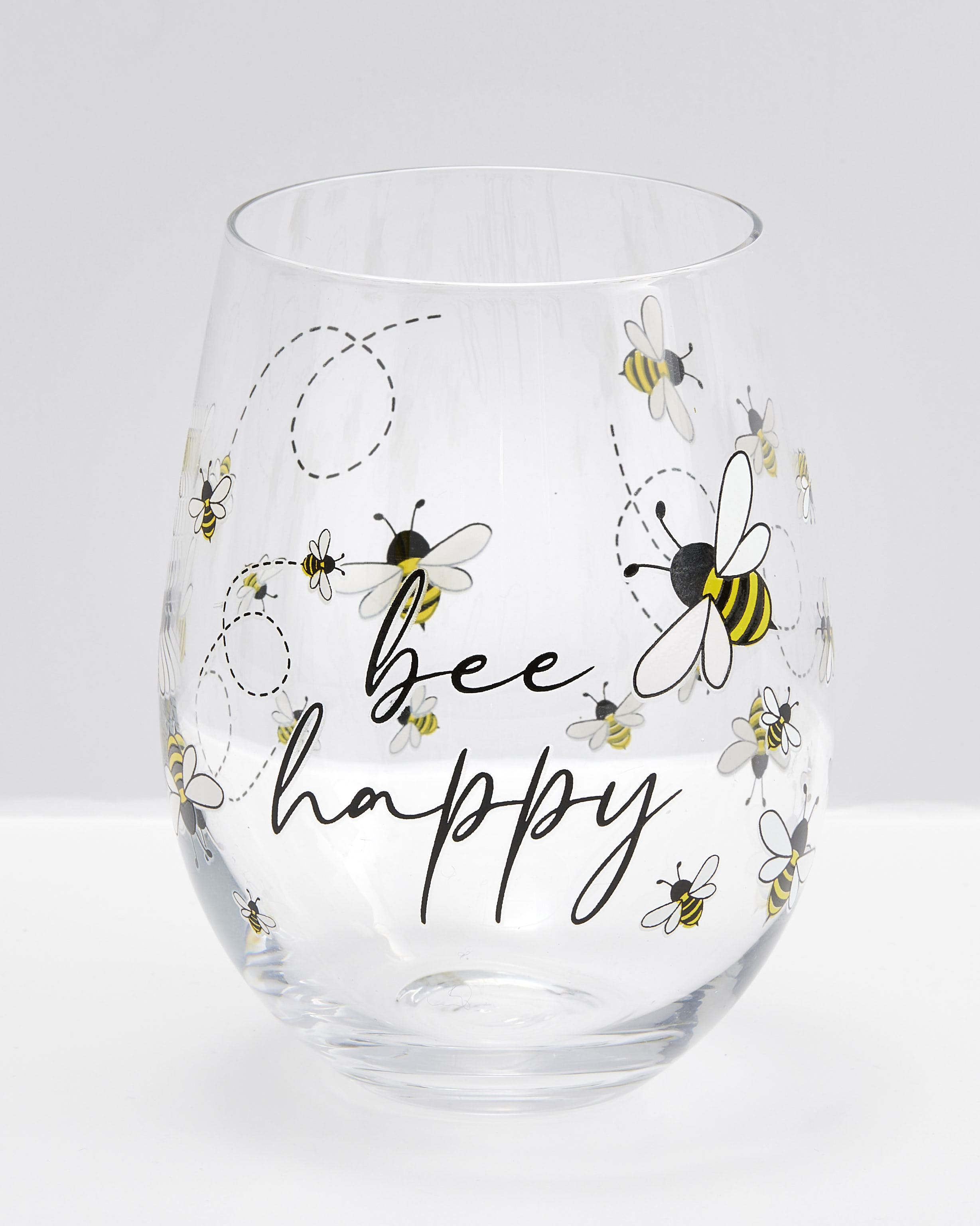 Happy Glasses – Stemless Wine Glass