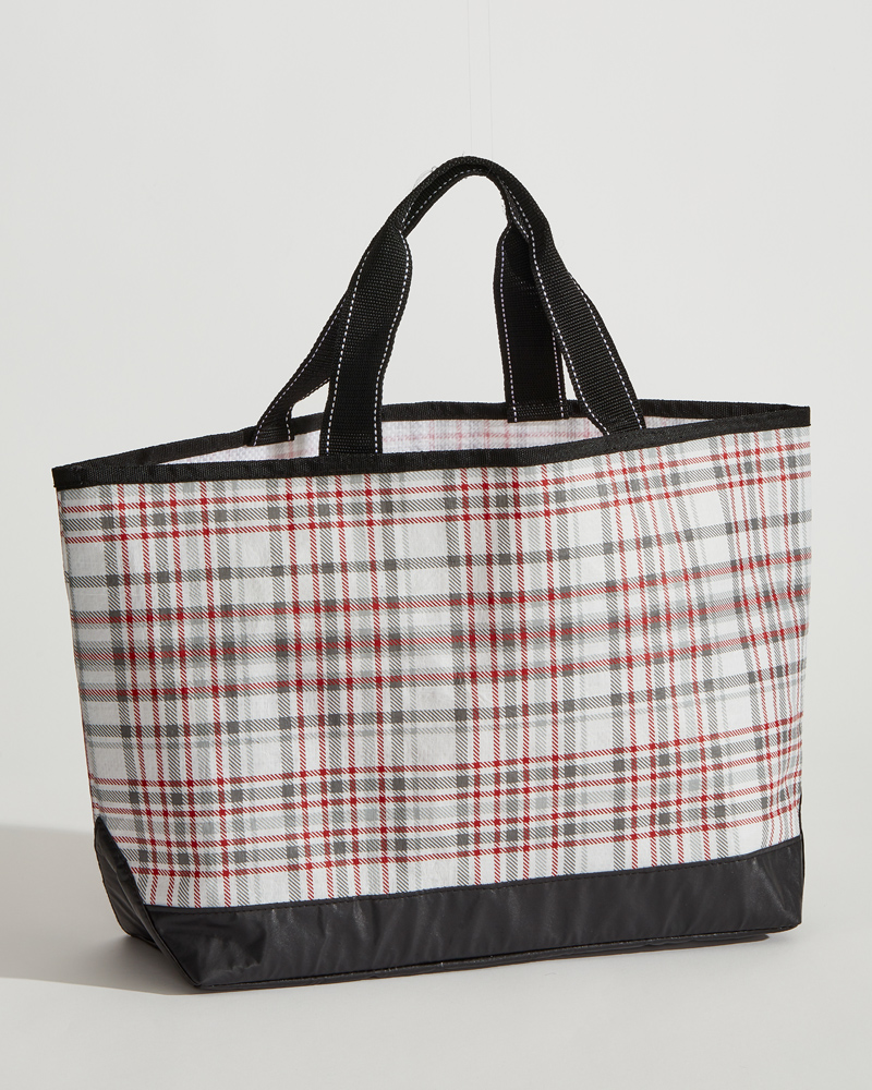 plaid laundry bolsas