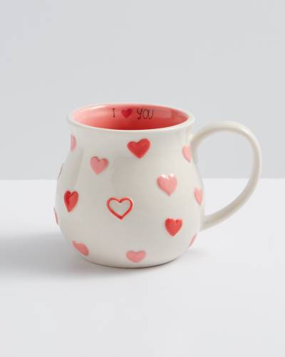 Bamboo Coffee Cup: Scattered Hearts
