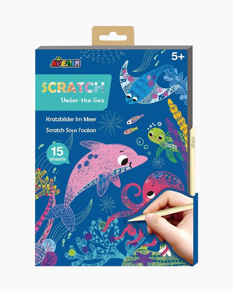 Melissa & Doug Scratch Art Color-Reveal Pad - Sea Life
