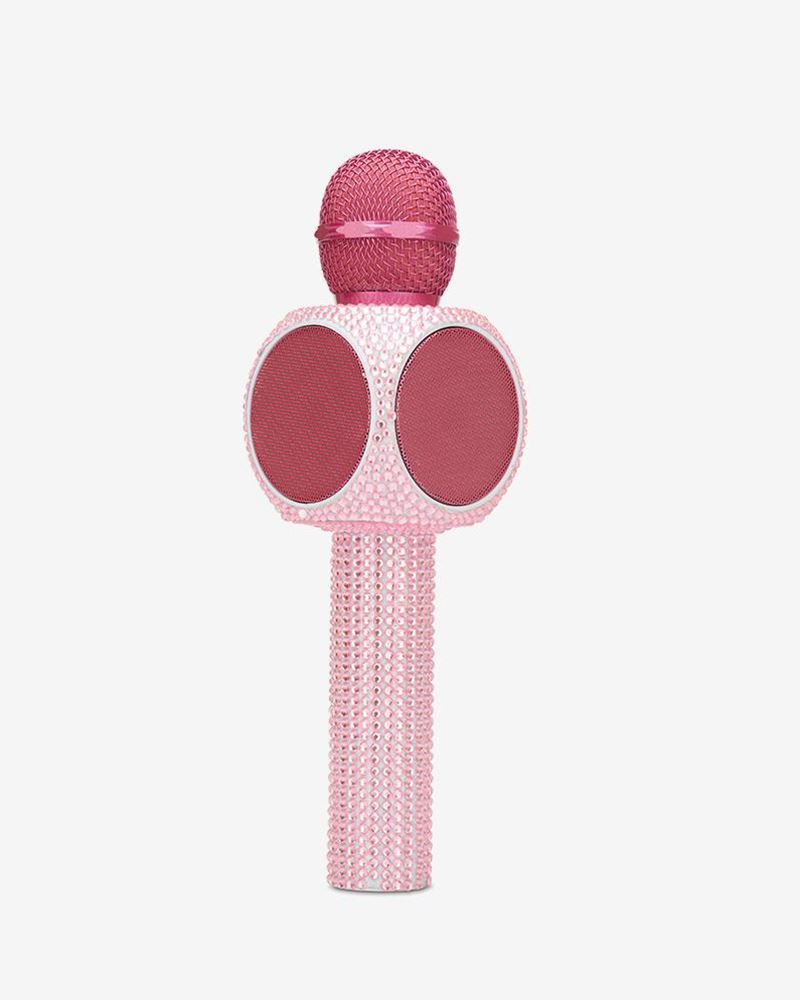 Ledeez Wireless Bluetooth LED Karaoke Microphone Set of 2, Pink 