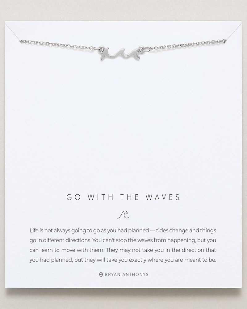 Bryan Anthonys Jewelry Go with the Waves Necklace in Silver | The Paper  Store