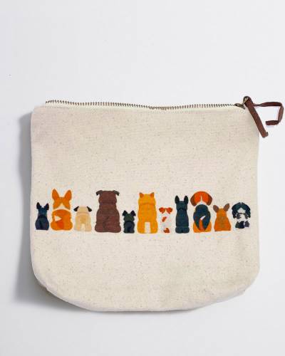 Love Paw Print Zipper Canvas Pouch – The Maryland Store