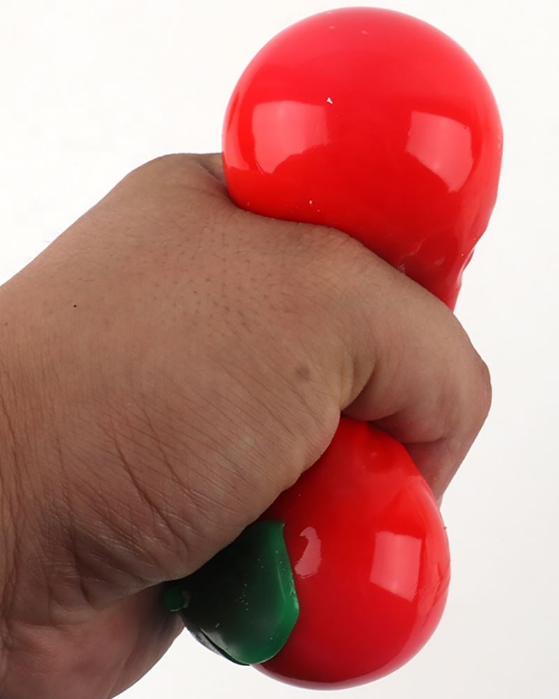 Strawberry Squeeze Toy Eye Popping Strawberry Squeeze Toy Stretchy