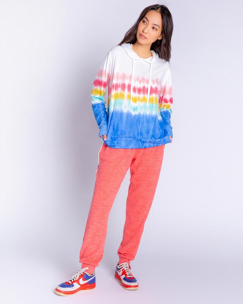 Pj salvage rainbow cheap tie dye sweatshirt