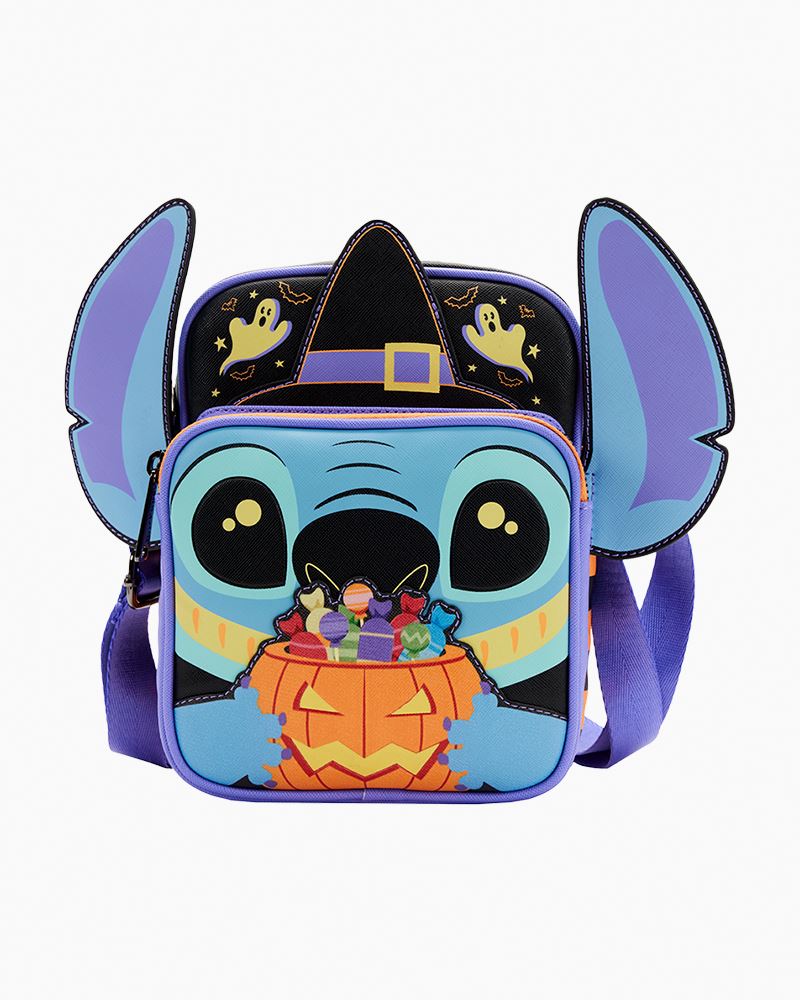 Loungefly Disney Lilo & Stitch Floral Passport Crossbody Bag