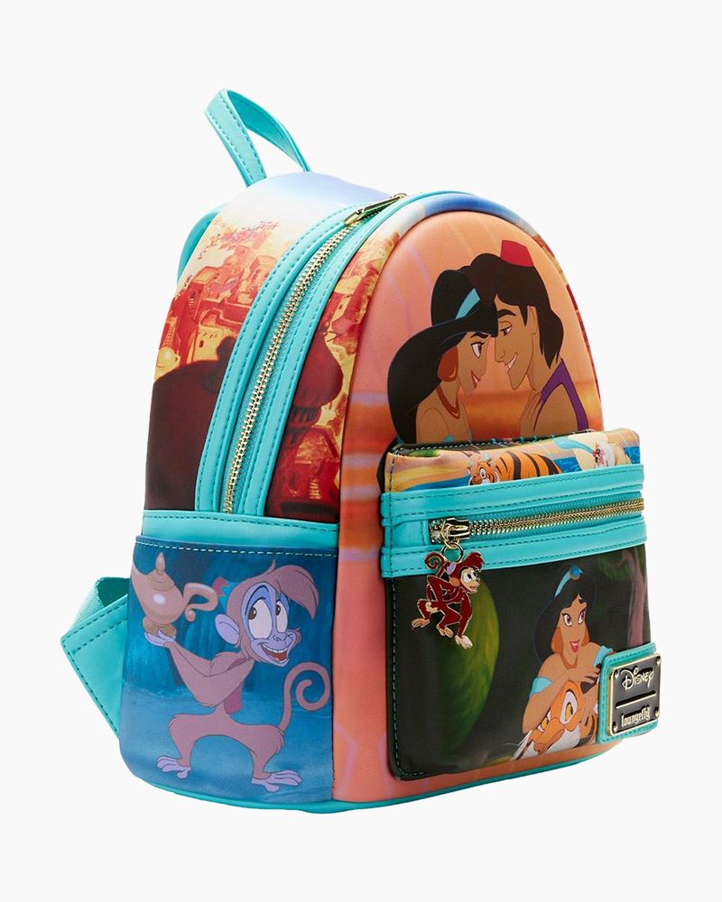 Loungefly Princess Jasmine Red Outfit Cosplay Mini Backpack 