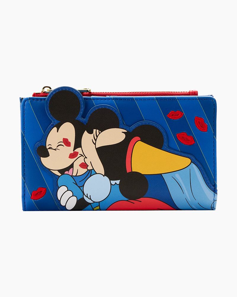 Disney Brave Little Tailor Mickey and Minnie Mouse Flap Wallet