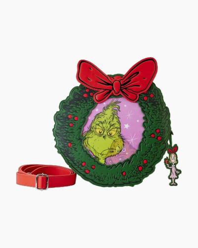 Dr. Seuss' How the Grinch Stole Christmas! Wreath Lenticular Crossbody Bag