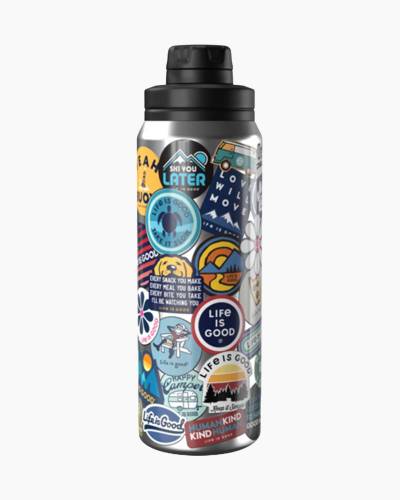 Iris Flower 26 oz. Stainless Steel Water Bottle