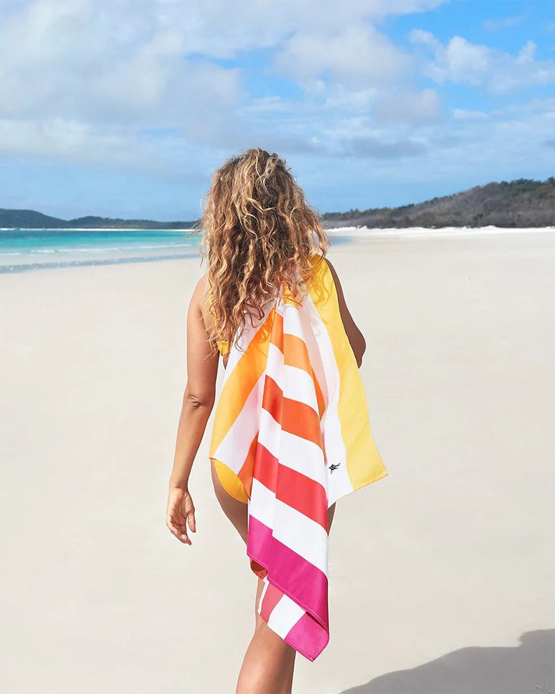 Cabana Stripe Cancun Green Beach Towel