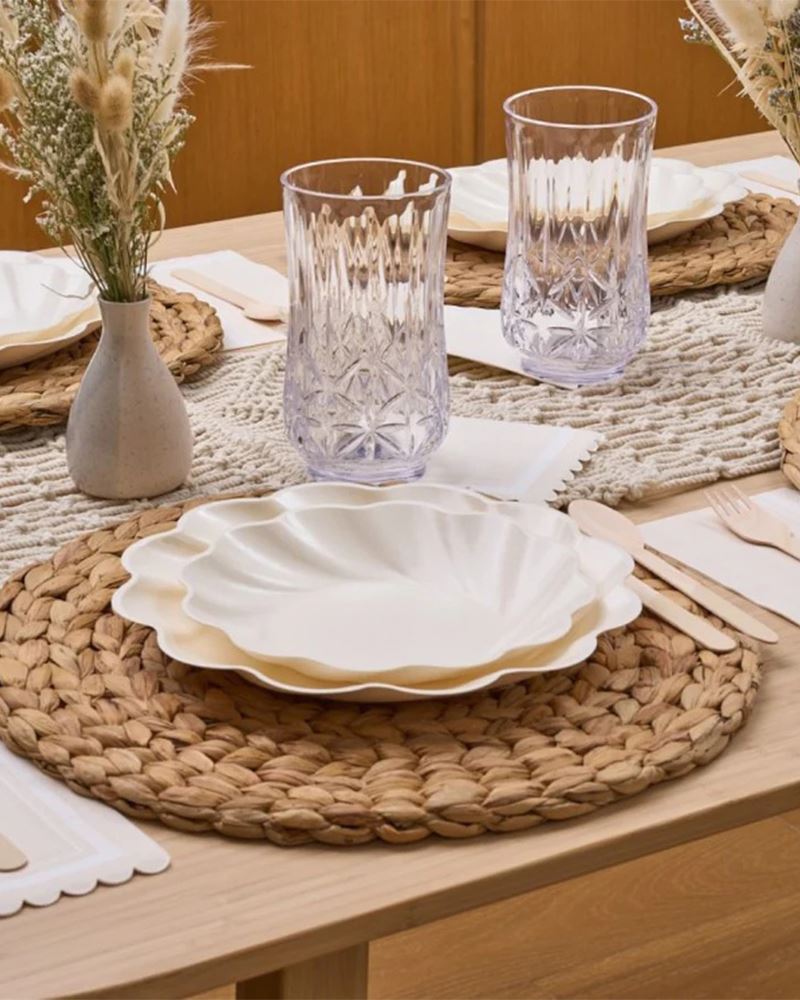 Sophistiplate Cream Simply Eco Compostable Dinner Plates (Pack of