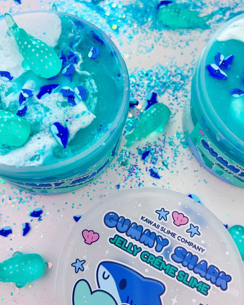 Kawaii Slime Company Gummy Shark Jelly Creme Slime | The Paper Store