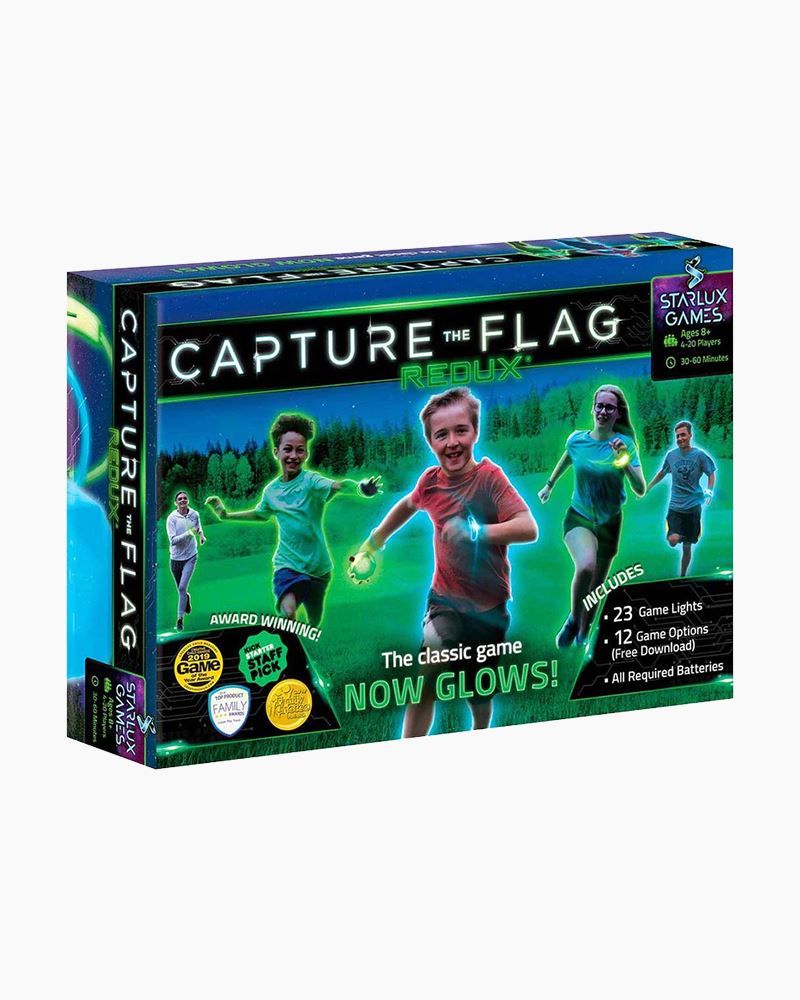 Glow in The Dark Capture The Flag Game - Starter Set | Ages 8+ | Glow in  The Dark Outdoor Toys | Outdoor Games for Kids 8-12+ | Flag Football Gifts  