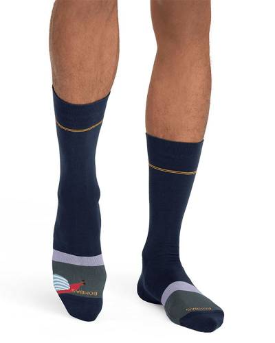 Bombas Heather Bee Logo Ankle Gripper Socks