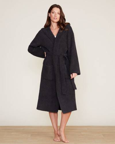 BAREFOOT DREAMS CozyChic Ribbed Hooded Robe