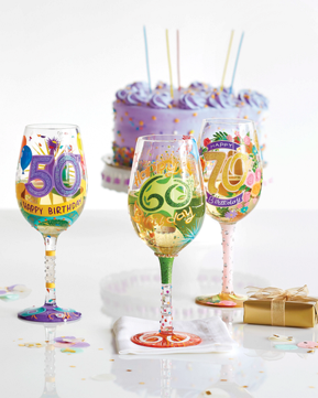 Sixty & Fabulous - 60th Birthday Gifts for Women - 12 oz Wine Tumbler